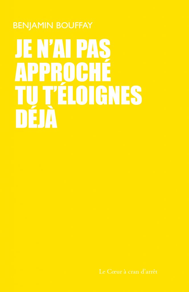 Je n'ai pas approché // Couverture