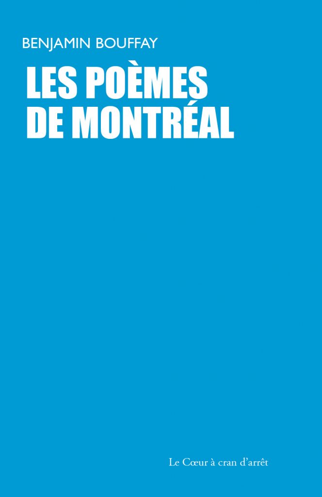 Les Poèmes de Montréal // Couverture