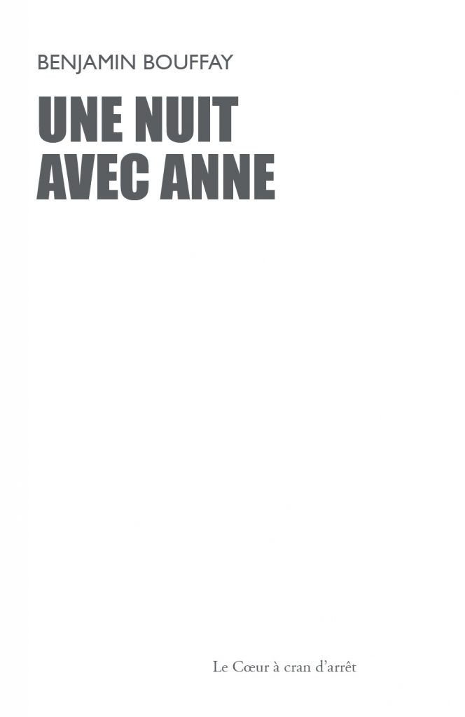 Une nuit avec Anne // Couverture